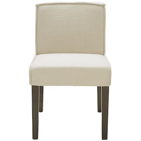 Upholstered Dining Side Chair with Tapered Legs